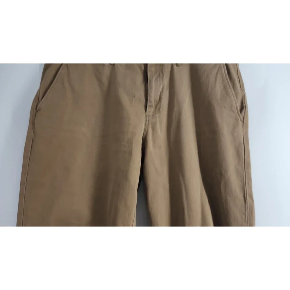 J. Crew Men's 32X30 Tan Khaki Chino Tapered Fit Pants‎ Dress Casual Cotton